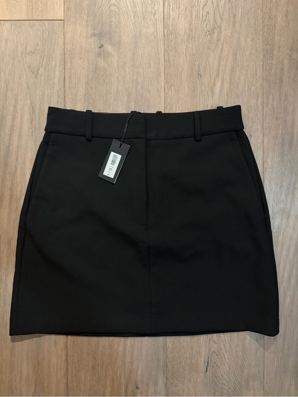 Babaton Black Chisel Skirt with Belt Loops
